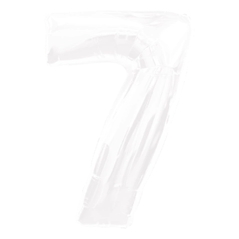 GLOBO METALIZADO 40 BLANCO #7