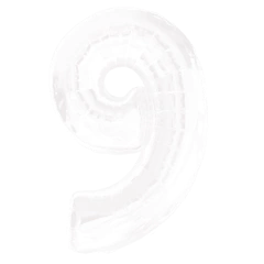 GLOBO METALIZADO 32" BLANCO #9