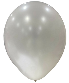 GLOBOX PERLADO 9" X 25 UNIDADES BLANCO