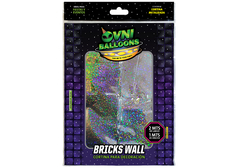 CORTINA OVNI BRICKS WALL 2X1MTS PLATA LASER