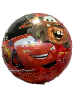 GLOBO METALIZADO 18" CARS ROJO