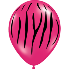 Globo Cebra fucsia x 25 Unidades