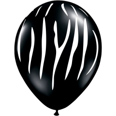 GLOBO CEBRA NEGRO X 50 UNIDADES