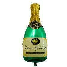 GLOBO METALIZADO 14" BOTELLA CHAMPAGNE