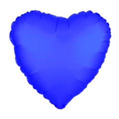 Globo Metalizado 18 Corazón Azul Francia