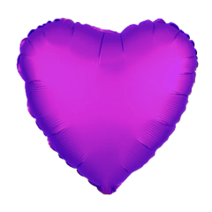 GLOBO METALIZADO 5 CORAZON VIOLETA