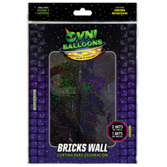 Cortina Ovni Bricks Wall 2x1 Laser Negro