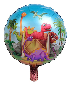GLOBO METALIZADO 18" DINOSAURIO INFANTIL