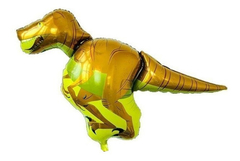 GLOBO METALIZADO 14" DINOSAURIO VELOCIRAPTOR