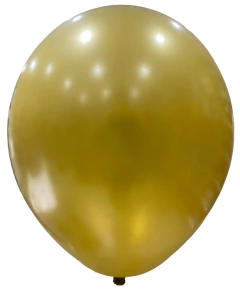 GLOBOX PERLADO 9" X 25 UNIDADES DORADO