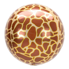 GLOBO METALIZADO 22" ESFERA ANIMAL PRINT JIRAFA - comprar online