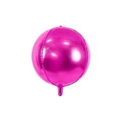 GLOBO METALIZADO 20" ESFERA FUCSIA