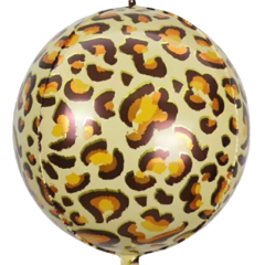 GLOBO METALIZADO 20" ESFERA ANIMAL PRINT LEOPARDO - comprar online