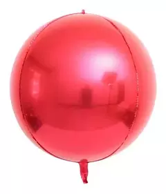 GLOBO METALIZADO 32" ESFERA ROJA