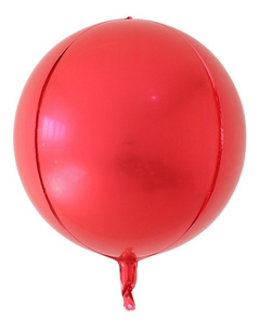 GLOBO METALIZADO 20" ESFERA ROJO