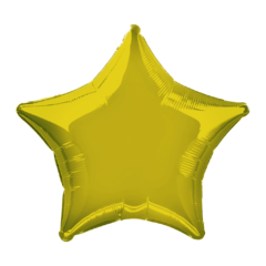 GLOBO METALIZADO 18 ESTRELLA DORADO