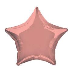 GLOBO METALIZADO 18 ESTRELLA ROSE GOLD