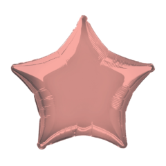 GLOBO METALIZADO 9 ESTRELLA ROSE GOLD