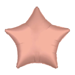 GLOBO SATINADO 18 ESTRELLA ROSE GOLD