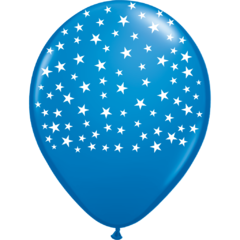 GLOBO ESTRELLITAS AZUL X 50 UNIDADES