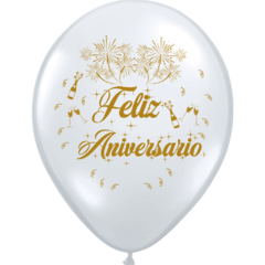 GLOBO FELIZ ANIVERSARIO X 25 UNIDADES - comprar online