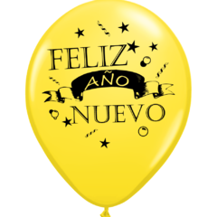 Globo Feliz año nuevo x 25 Unidades