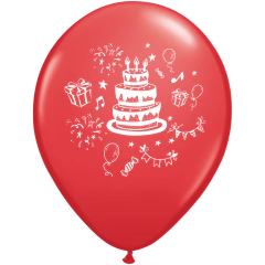GLOBO FELIZ CUMPLEAÑOS TORTA X 25 UNIDADES en internet