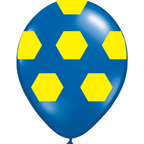 GLOBO GAJOS AZUL X 25 UNIDADES
