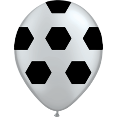 GLOBO GAJOS BLANCO CON NEGROX 50 UNIDADES