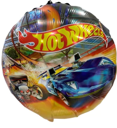 GLOBO METALIZADO 18" HOT WEELS