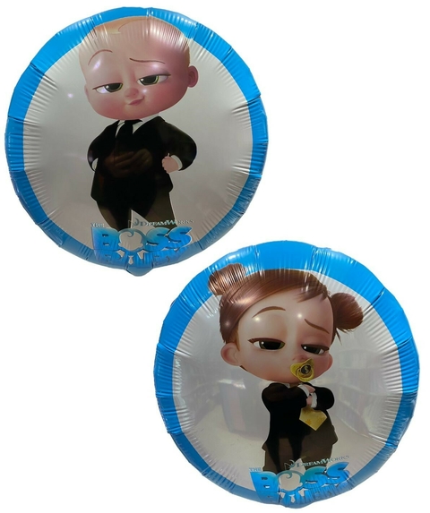 GLOBO METALIZADO 18" JEFE EN PAÑALES DOBLE