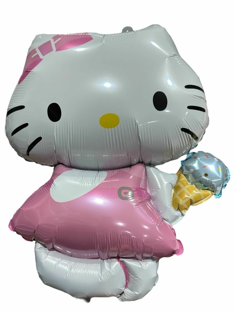 GLOBO METALIZADO 20" KITTY CON HELADO