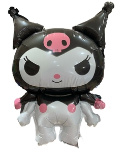 GLOBO METALIZADO 20" KUROMI CALAVERA ROSA