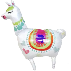 GLOBO METALIZADO 20" LLAMA BLANCA