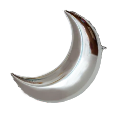 GLOBO METALIZADO 24 LUNA PLATEADO