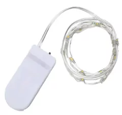 LUZ LED TIRA X 3 MTS BLANCA CON PILAS INCORPORADAS