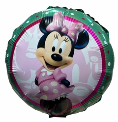 GLOBO METALIZADO 9" MINNIE BORDE VERDE