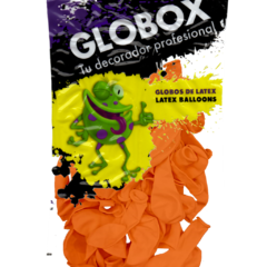 GLOBOX PERLADO NARANJA 5" (50 UNIDADES) - comprar online