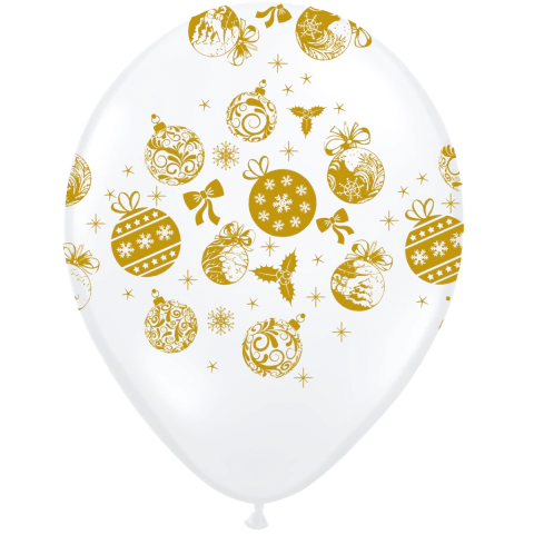 GLOBO MOTIVO NAVIDEÑO X 50 UNIDADES