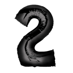 GLOBO METALIZADO 14 NEGRO # 2
