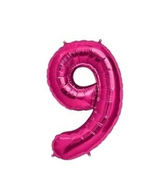 GLOBO METALIZADO 32" FUCSIA #9