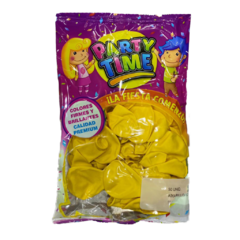 PARTY TIME STANDARD 9 X 50 UN. AMARILLO - comprar online