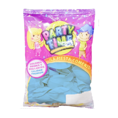 PARTY TIME 9 PASTEL CELESTE X 25 UN. - buy online