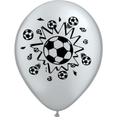 GLOBO PELOTAS DE FUTBOL BLANCO CON NEGRO X 25 UNIDADES