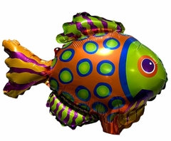 GLOBO METALIZADO 14" PEZ A LUNARES