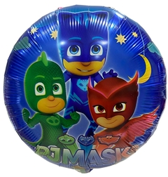 GLOBOMETALIZADO 18" PJ MASKS AZUL