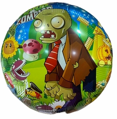 GLOBO METALIZADO 18" PLANTS VS ZOMBIES