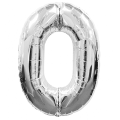 GLOBO METALIZADO 40 PLATEADO #0