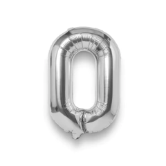 GLOBO METALIZADO 16 PLATEADO O