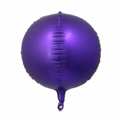 GLOBO METALIZADO 20" SATINADO VIOLETA - comprar online